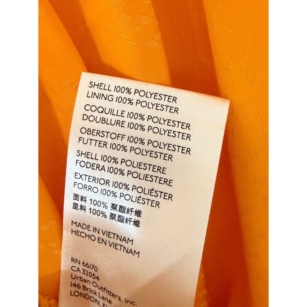 Maeve Anthropologie Orange Sleeveless Wrap Tie Side Blouse Smocked Back Medium - Picture 6 of 6